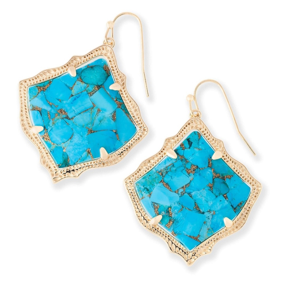 Kendra Scott turquoise Kirsten earrings